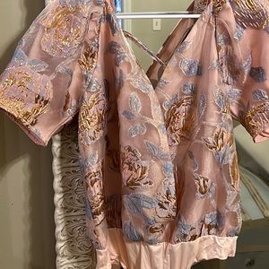 Buddy Love puff sleeve body suit. Brand new with tags!